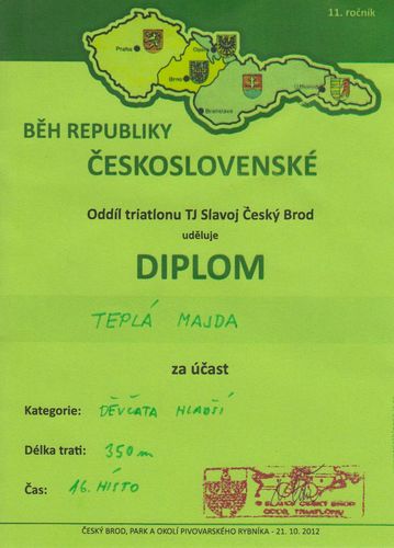 Majda - Diplom běh Český Brod