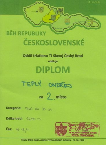 Já - Diplom běh Český Brod